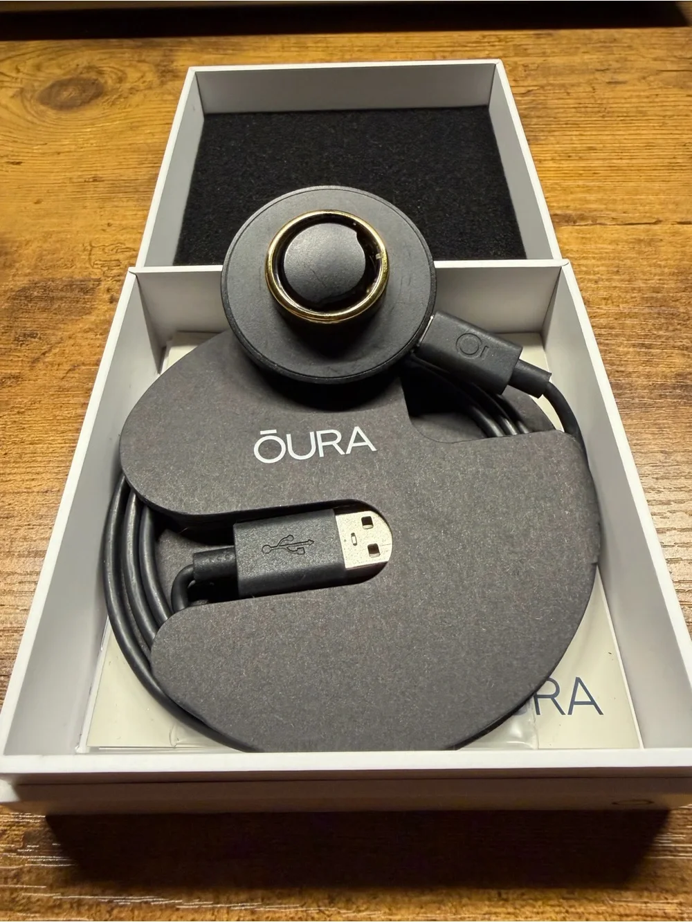 Oura Ring Gen3 Horizon Ring — Gold - Size 11